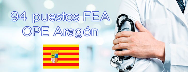 94 plazas para Facultativos Especialistas en la OPE de Aragón