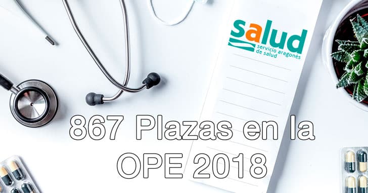 867 plazas  para sanidad en la OPE de Aragón 2018