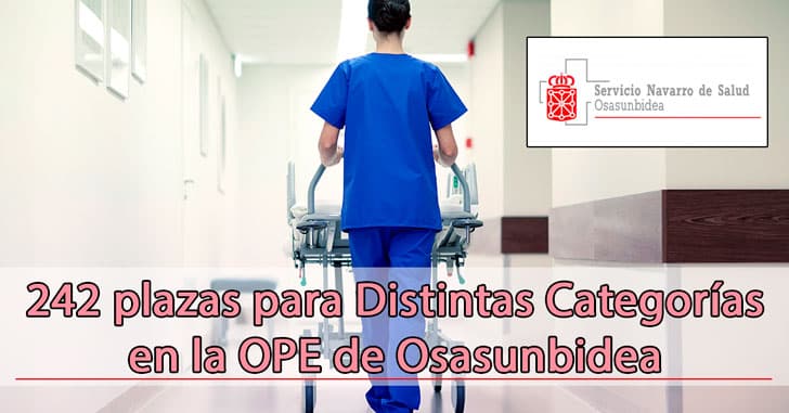 242 plazas para Personal Sanitario en Osasunbidea (Navarra)
