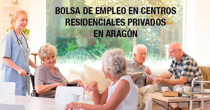 Aragón abre una bolsa de empleo en centros residenciales privados por los rebrotes de coronavirus