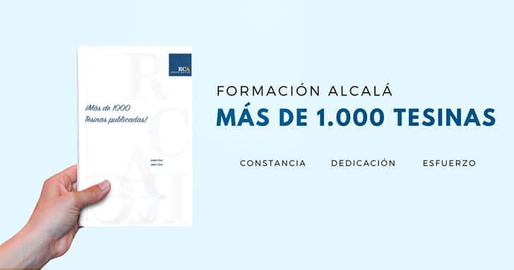 ¡Ya hemos publicado más de 1.000 tesinas en Formación Alcalá!