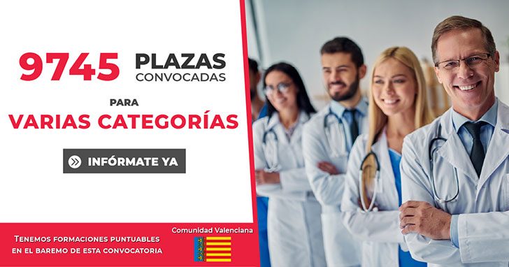 La Comunidad Valenciana ofertará 9.745 plazas de empleo público